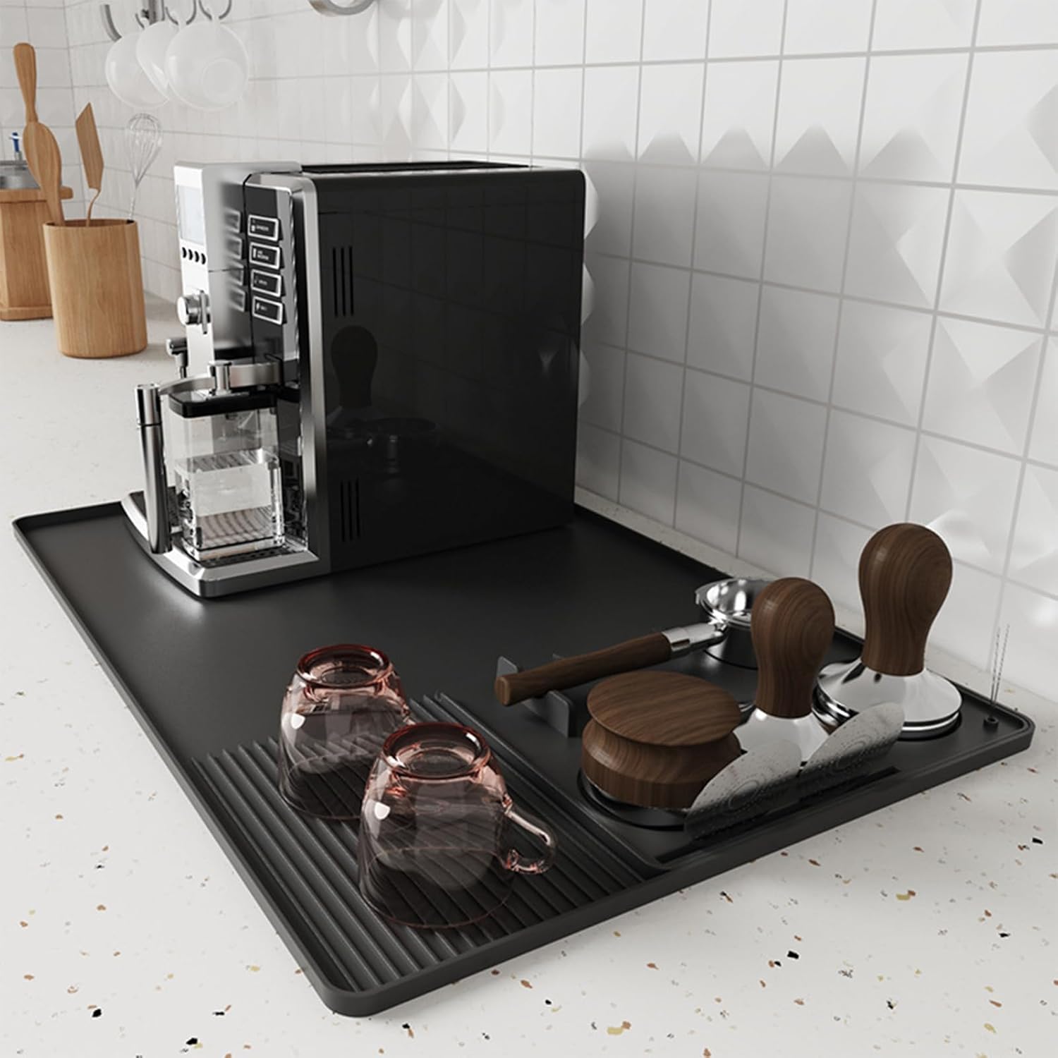 3-In-1 Silicone Coffee Mat Mul - Bar Mat Rubber 评论和价格