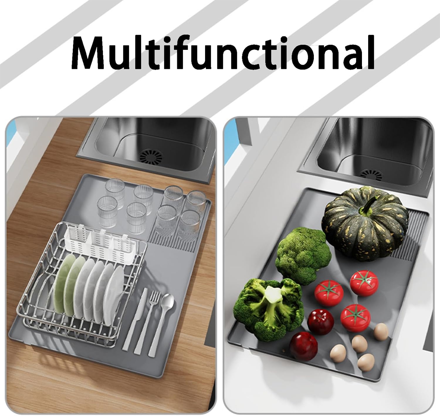 3-In-1 Silicone Coffee Mat Mul - Bar Mat Rubber 评论和价格