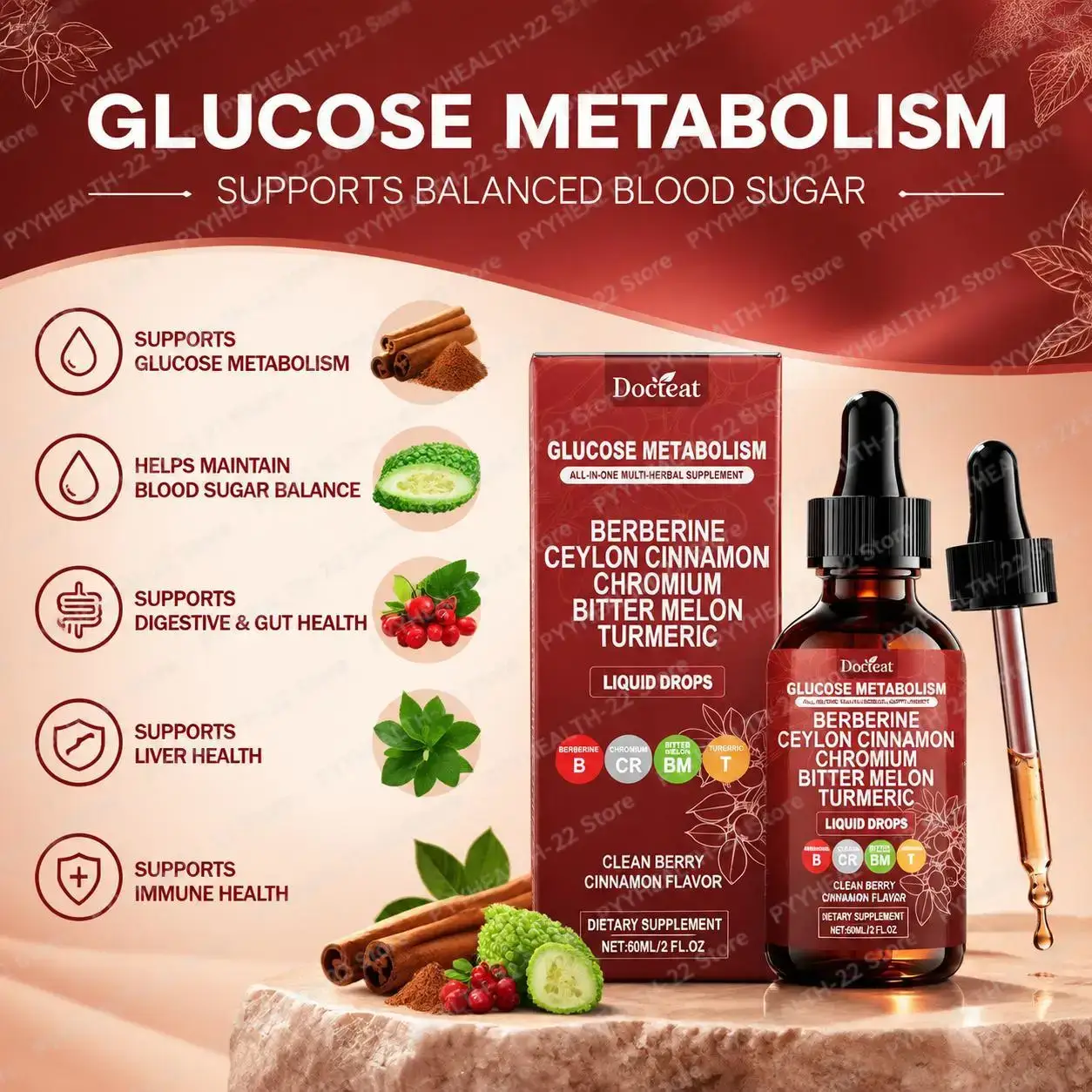 Glucose Metabolism Liquid Drop - Bitters Bottle Set 评论和价格